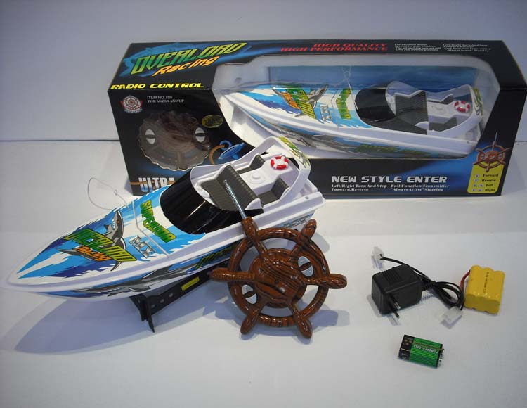 四通遥控赛艇包电 789